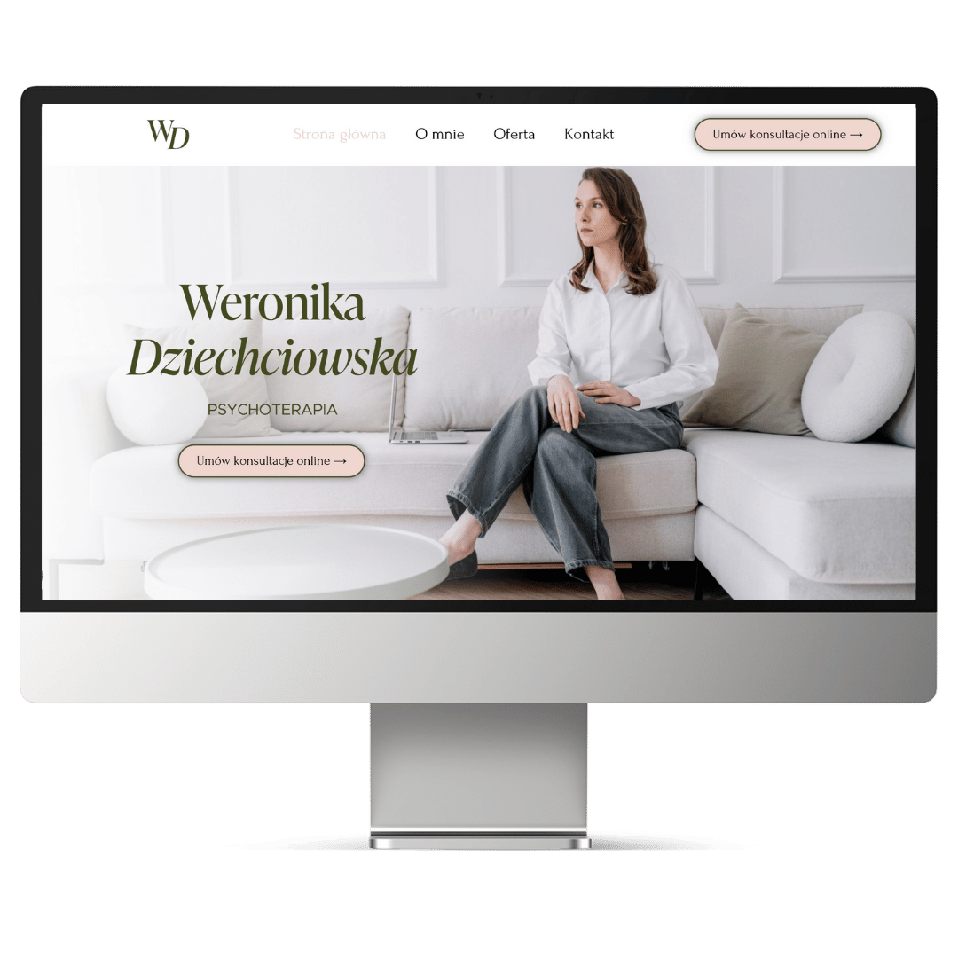 strona internetowa dla psychoterapeuty